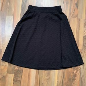 Patterned Black Skirt